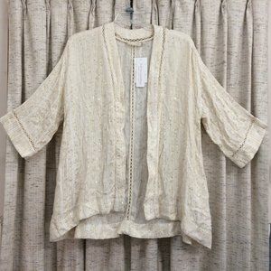 Soft Surroundings Soft Gold Glamour Topper - Medium